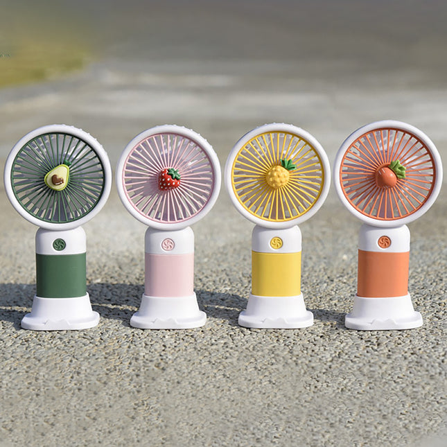 Mini Fan Multifunctional Cool Summer Fruit Cartoon Handheld Mini Fan