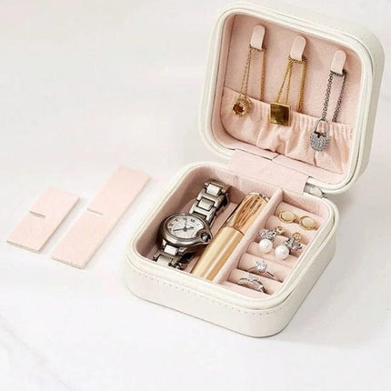 Mini Jewelry Organizer – Compact Storage Box, Elegant and Practical Accessory for Women- RANDOM COLOUR