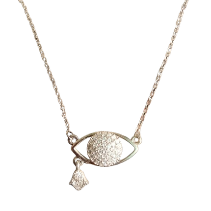 Silver Plated Evil Eye necklace