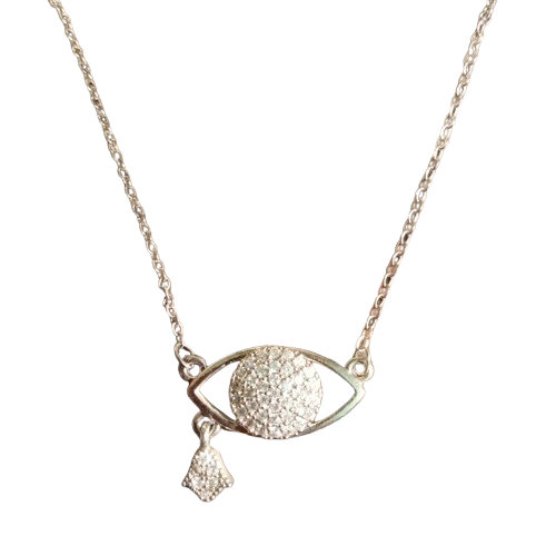 Silver Plated Evil Eye necklace