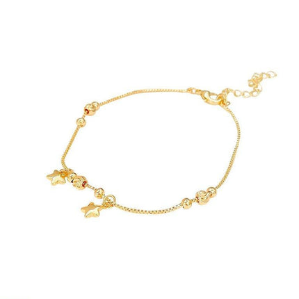 Star Round Bracelet Gold Plated