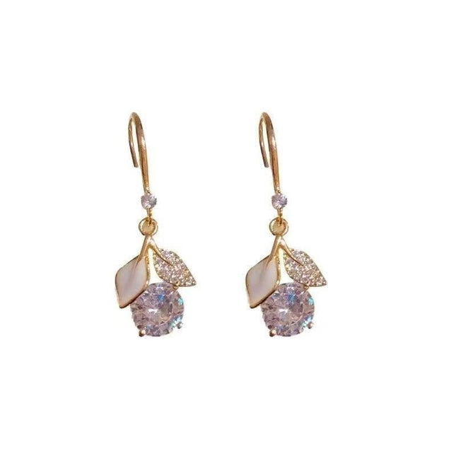 Double Leaf Drop Earrings