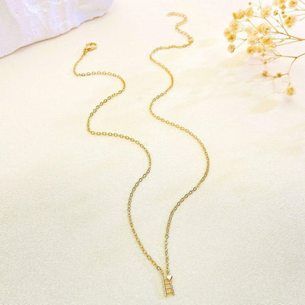 Ladder Pendent with Gold-Plated Chain
