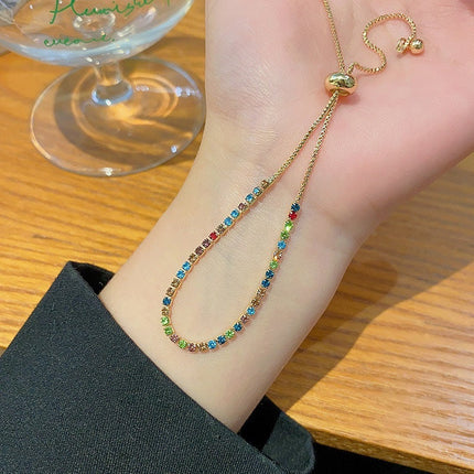 Multi Stone Bracelet Adjustable