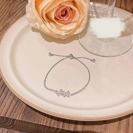 Double Butterfly Bracelet Adjustable