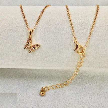 Butterfly Pendent With Chain.