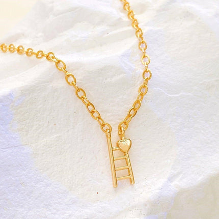 Ladder Pendent with Gold-Plated Chain