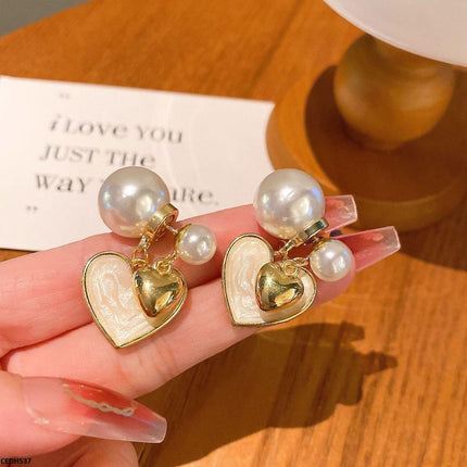 Heart Drop Earrings