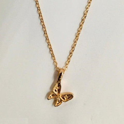 Butterfly Pendent With Chain.