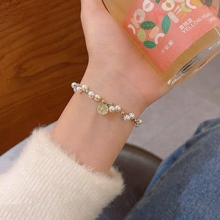 Pearl Round Bracelet Adjustable