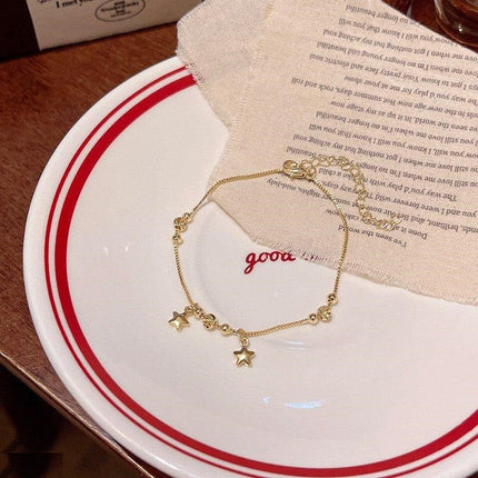 Star Round Bracelet Gold Plated